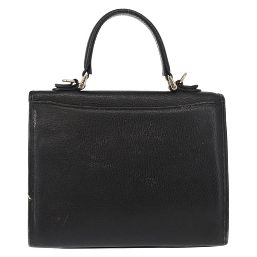 Burberry Vintage Handbag Leather Black Leather Handbag