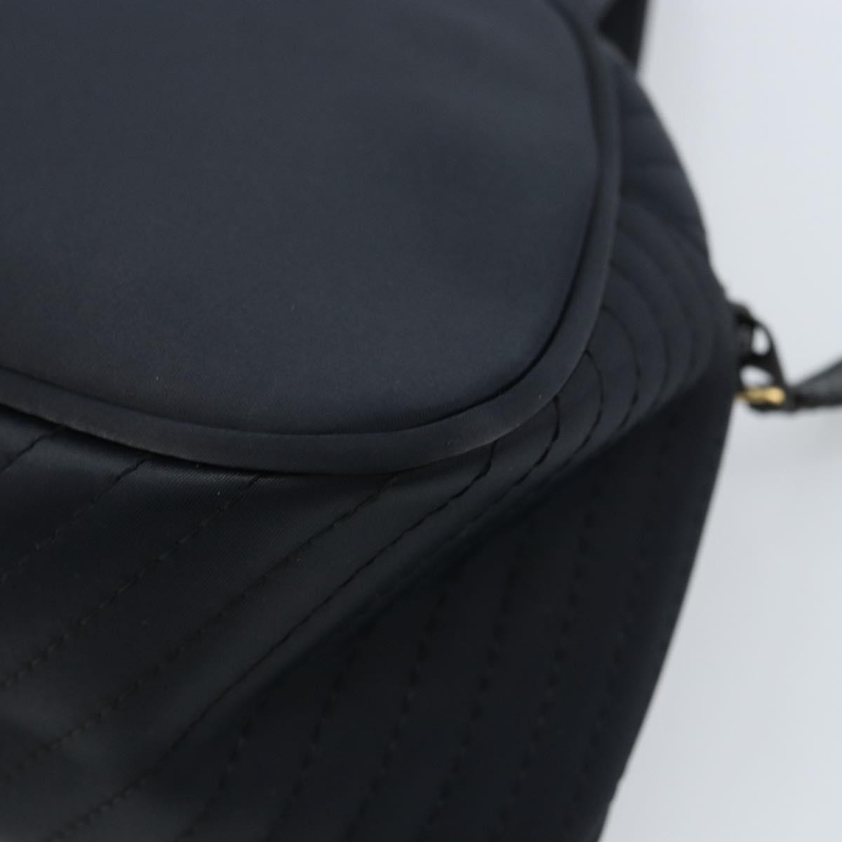 Saint Laurent Vintage Handbag Nylon Black Nylon Handbag (Pre-Owned)