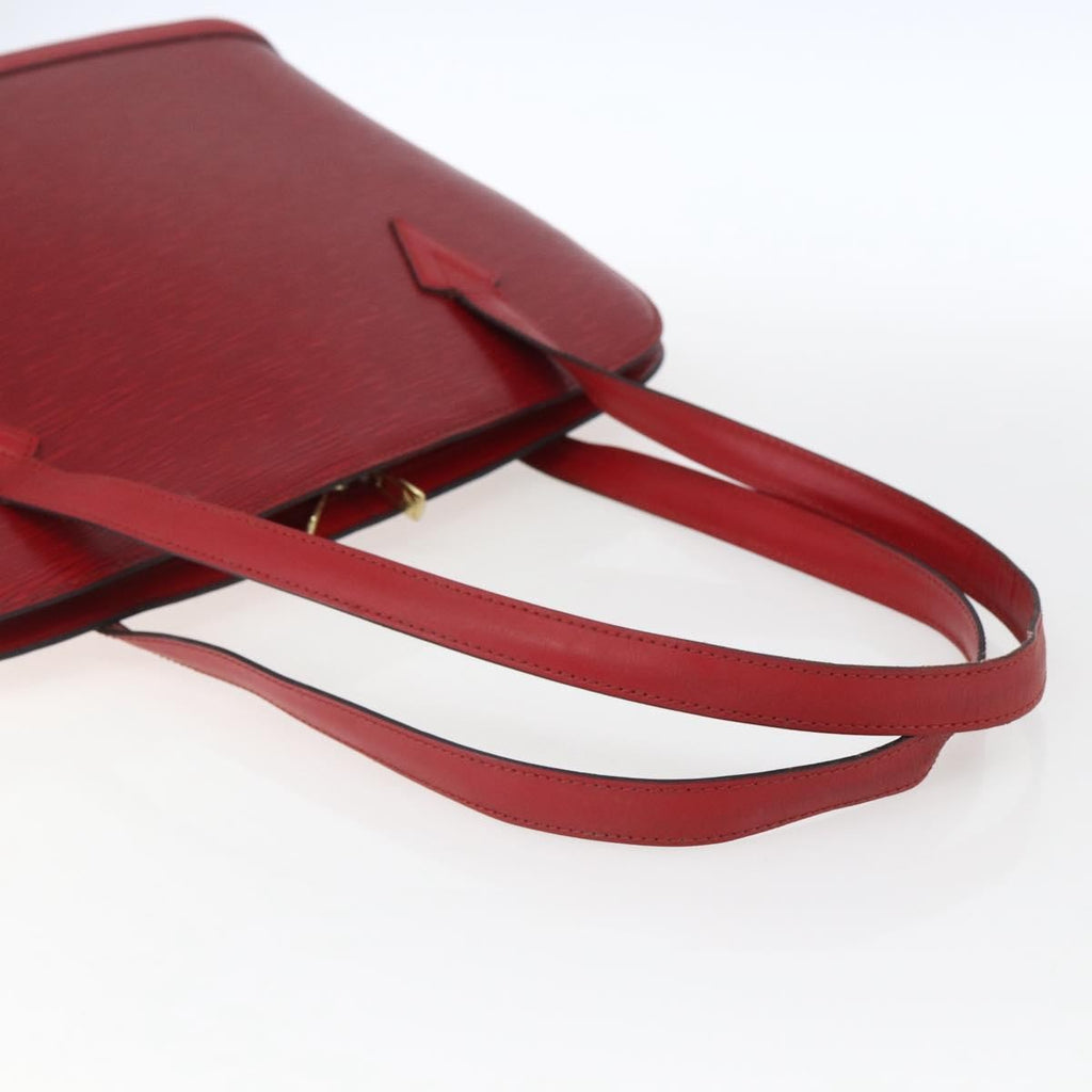Louis Vuitton Lussac Handbag Epi Leather Red Leather Shoulder Bag