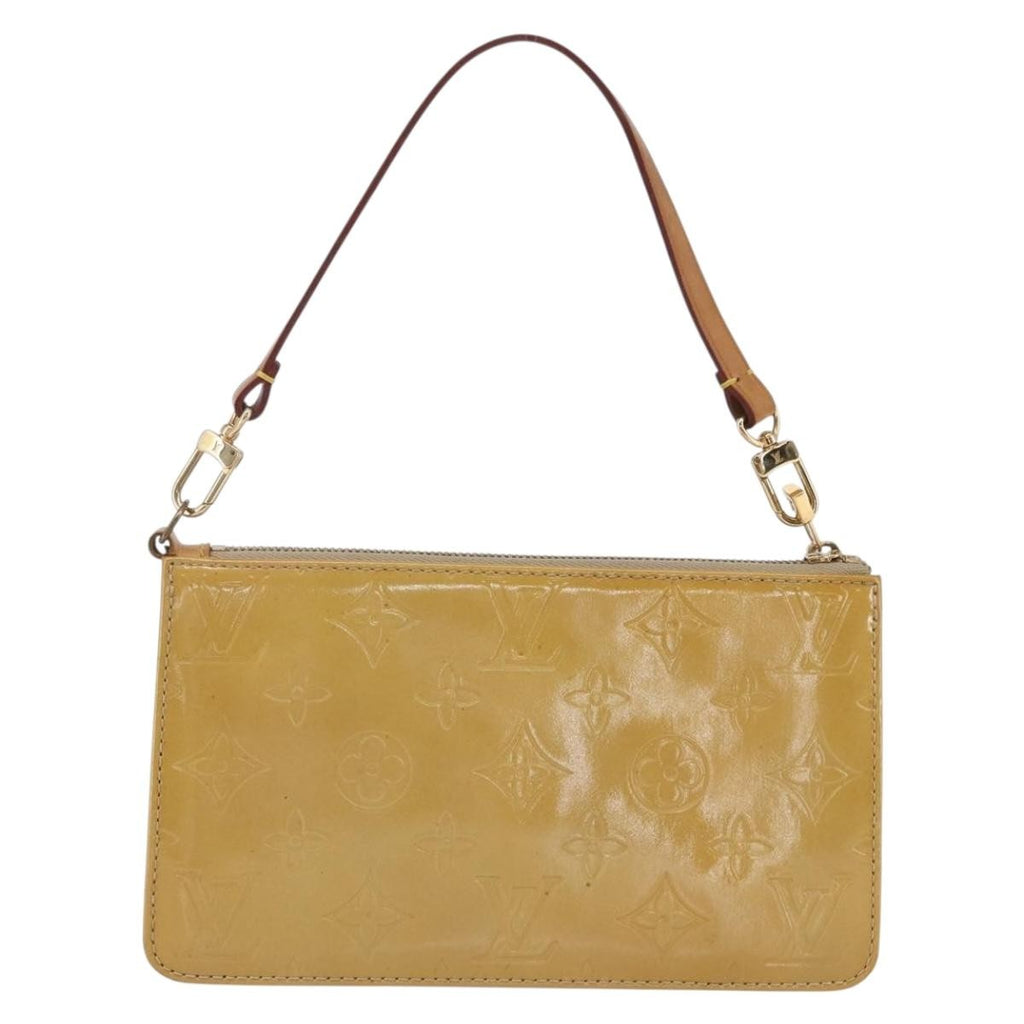 Louis Vuitton Lexington Pochette Monogram Vernis Beige Patent_Leather Clutche & Pouche Bag