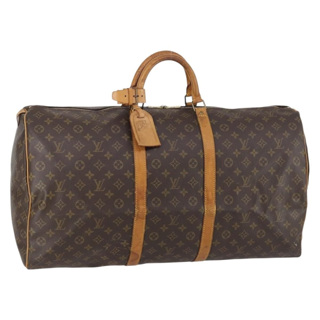 Louis Vuitton Keepall Bag Monogram Canvas Brown Canvas Travel Bag