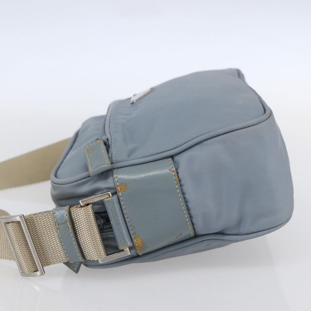Prada Front Pocket Camera Bag Tessuto Blue Nylon Shoulder Bag Bag