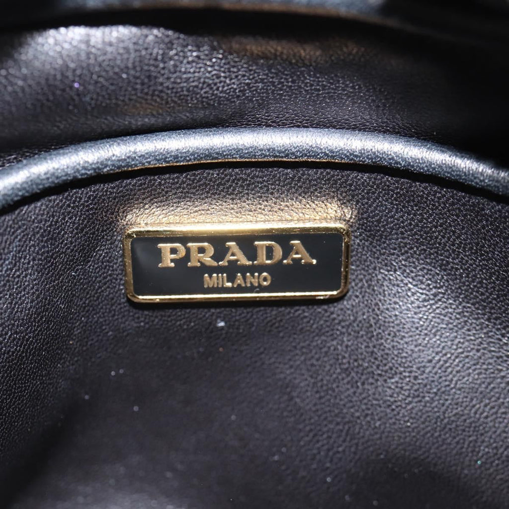 Prada Bow Camera Crossbody Bag Nappa Leather Black Leather Shoulder Bag Bag
