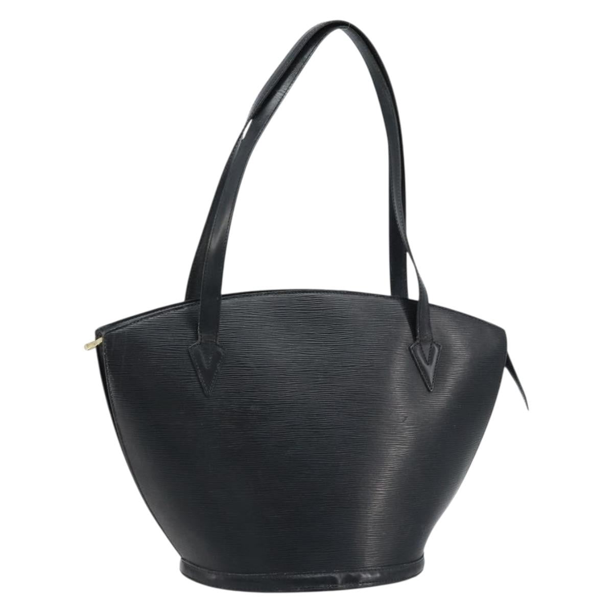 Louis Vuitton Saint Jacques Handbag Epi Leather Black Leather Shoulder Bag