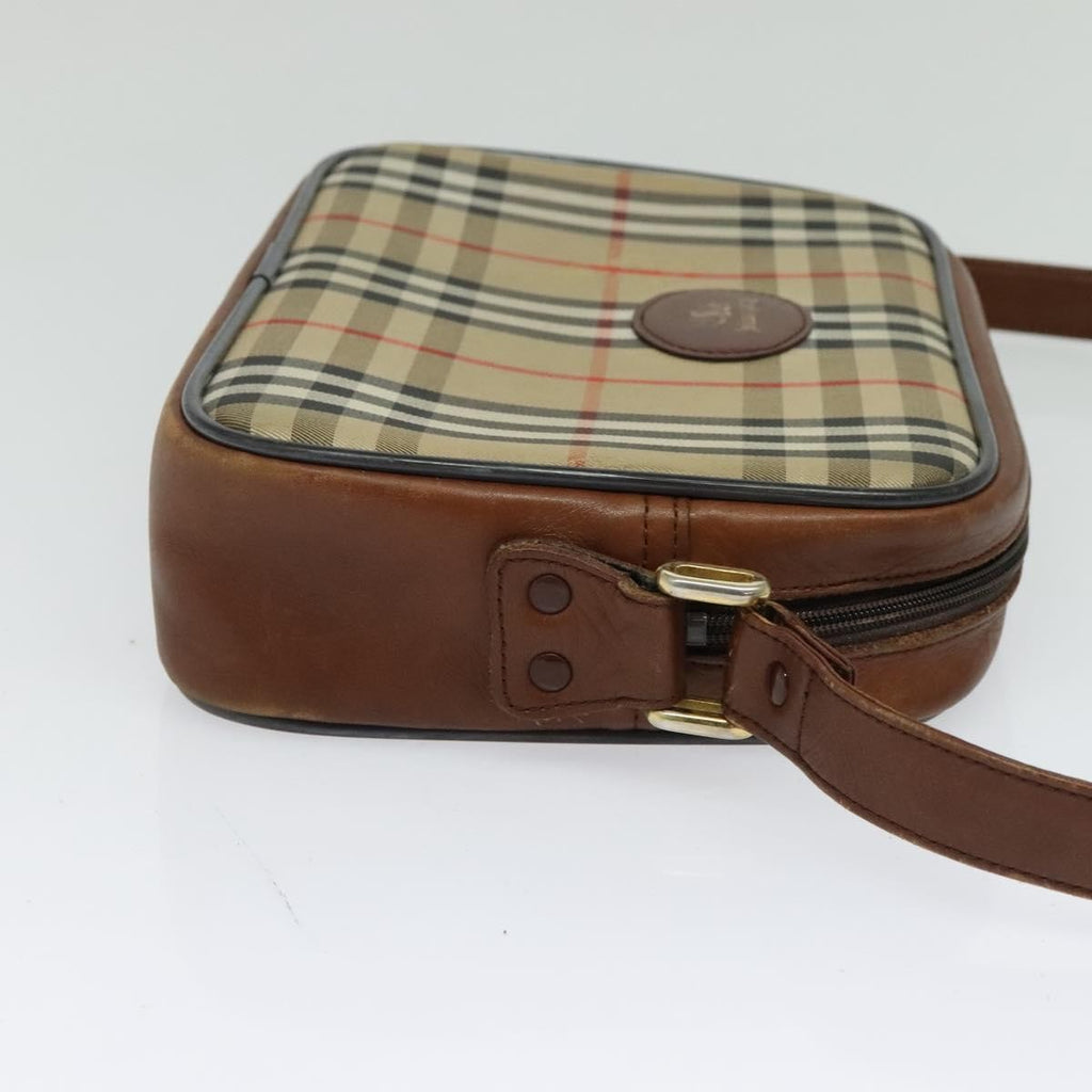 Burberry Camera Bag Vintage Check Canvas Beige Canvas Shoulder Bag