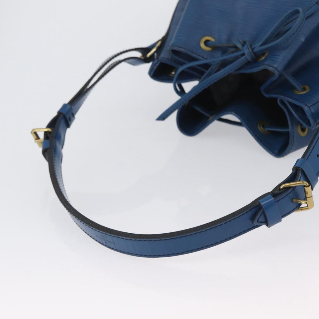 Louis Vuitton Petit Noe Nm Handbag Epi Leather Blue Leather Shoulder Bag