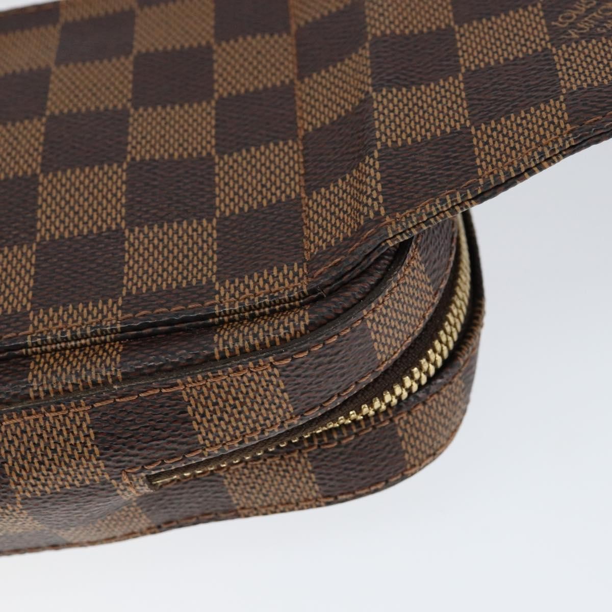 Louis Vuitton Geronimos Waist Bag Damier Brown Canvas Clutche & Pouche Bag