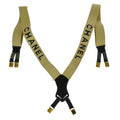 Chanel Logo Suspenders Canvas Beige Canvas Belts Accessory