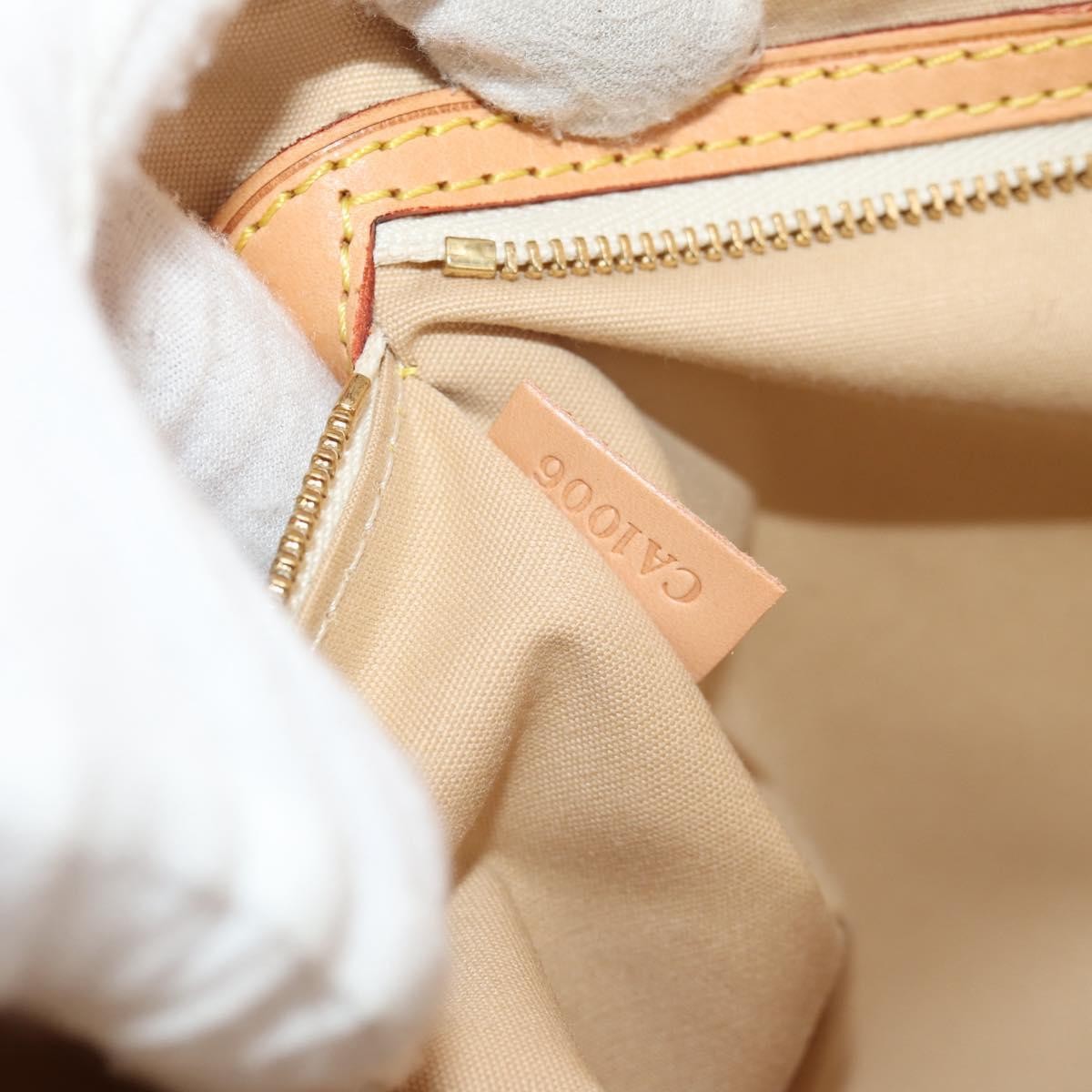Louis Vuitton Pampelonne Handbag Damier White Canvas Tote Bag