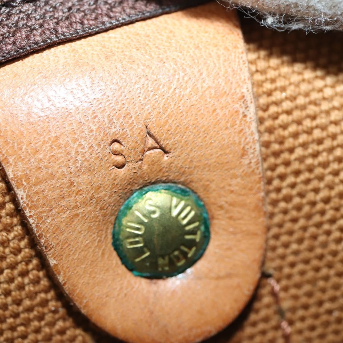 Louis Vuitton Keepall Bag Monogram Canvas Brown Canvas Travel Bag