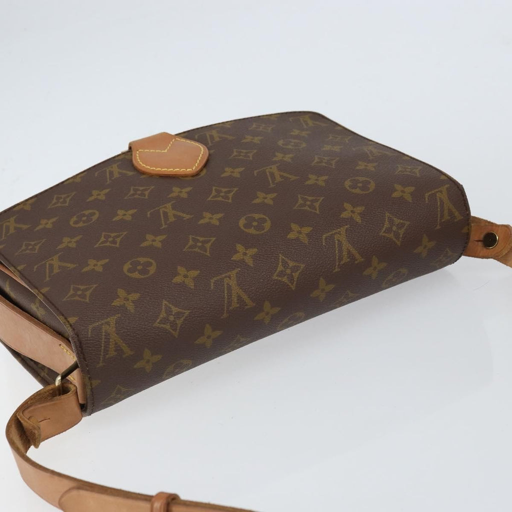 Louis Vuitton Cartouchiere Handbag Monogram Canvas Brown Canvas Shoulder Bag