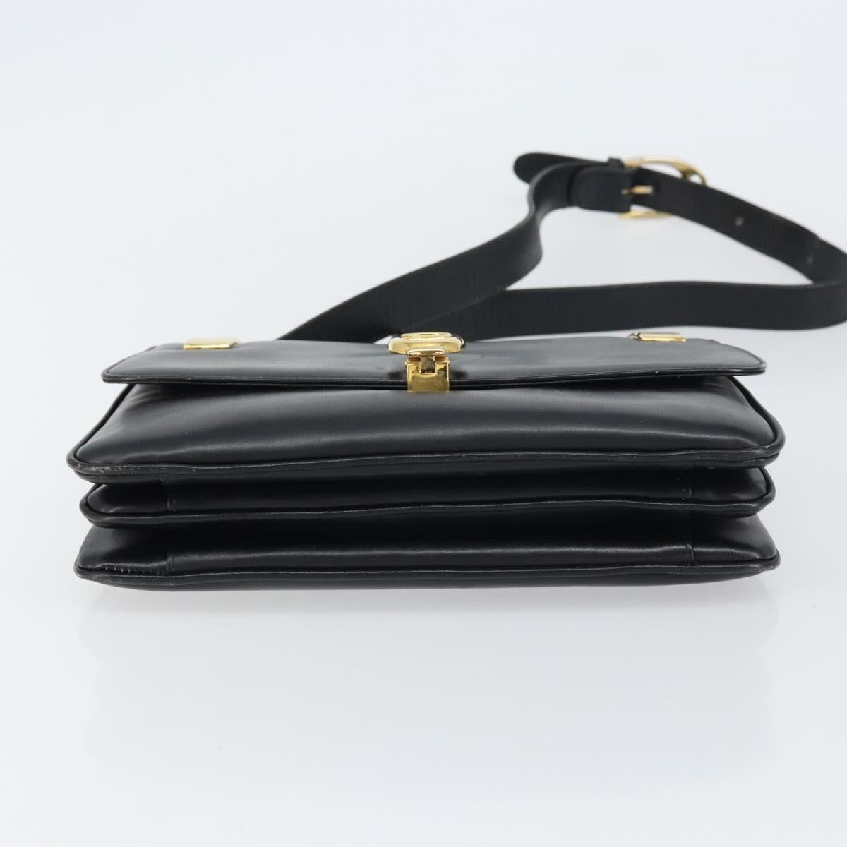 Celine Horse Carriage Shoulder Bag Leather Black Leather Shoulder Bag Bag