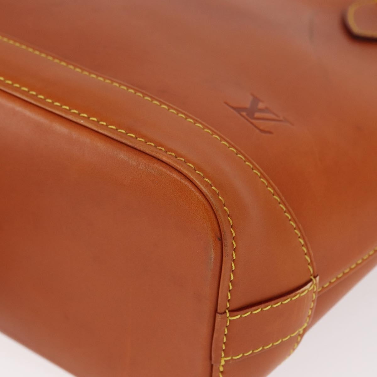Louis Vuitton Lockit Handbag Nomade Leather Brown Leather Handbag