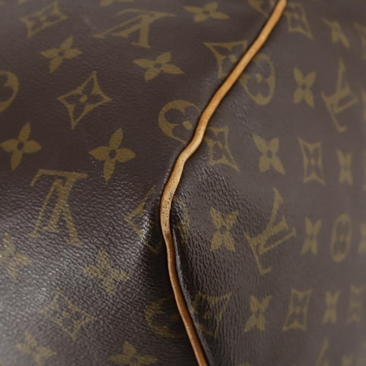Louis Vuitton Keepall Bag Monogram Canvas Brown Canvas Travel Bag
