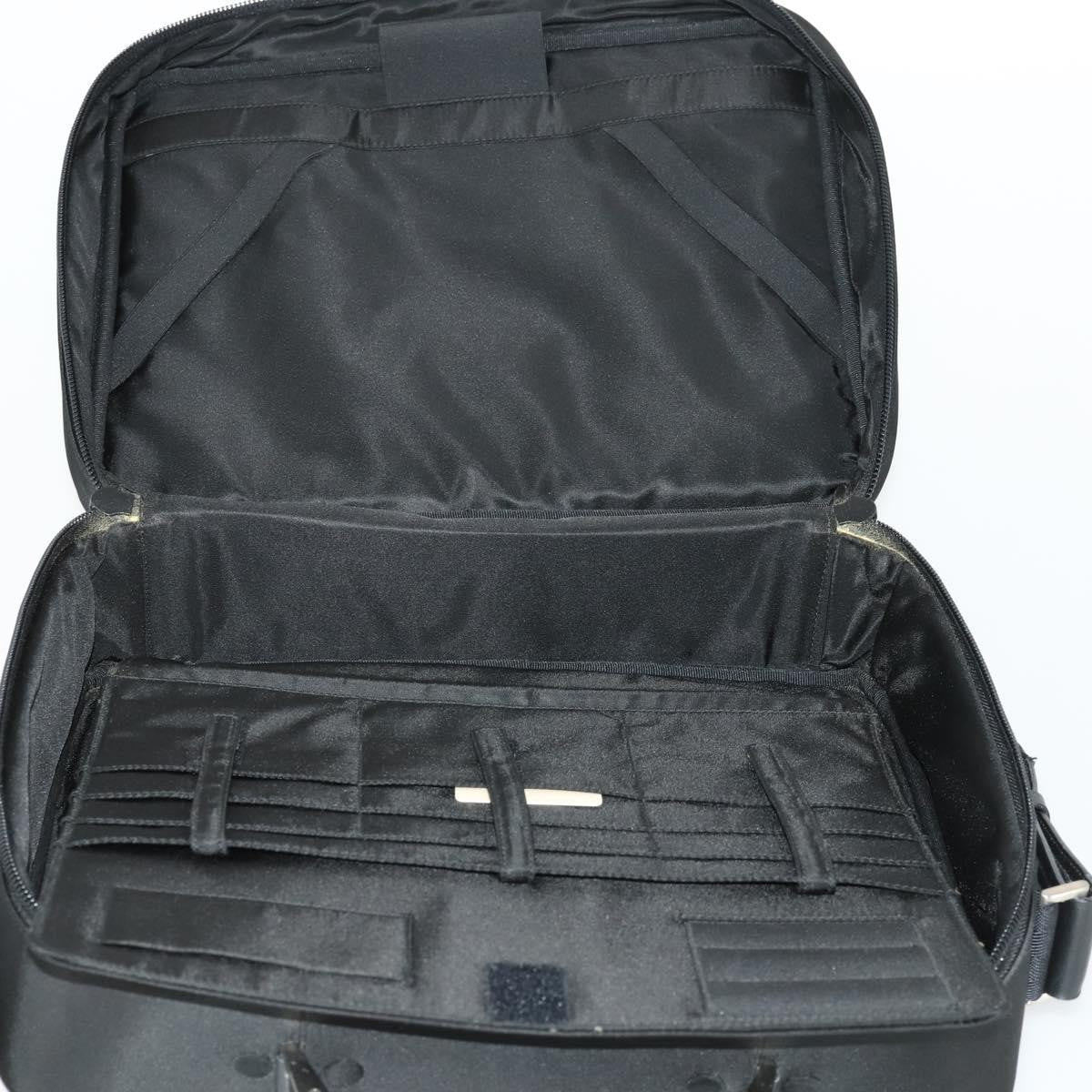 Prada Convertible Front Pocket Briefcase Tessuto With Saffiano Leather Black Nylon Briefcase Bag