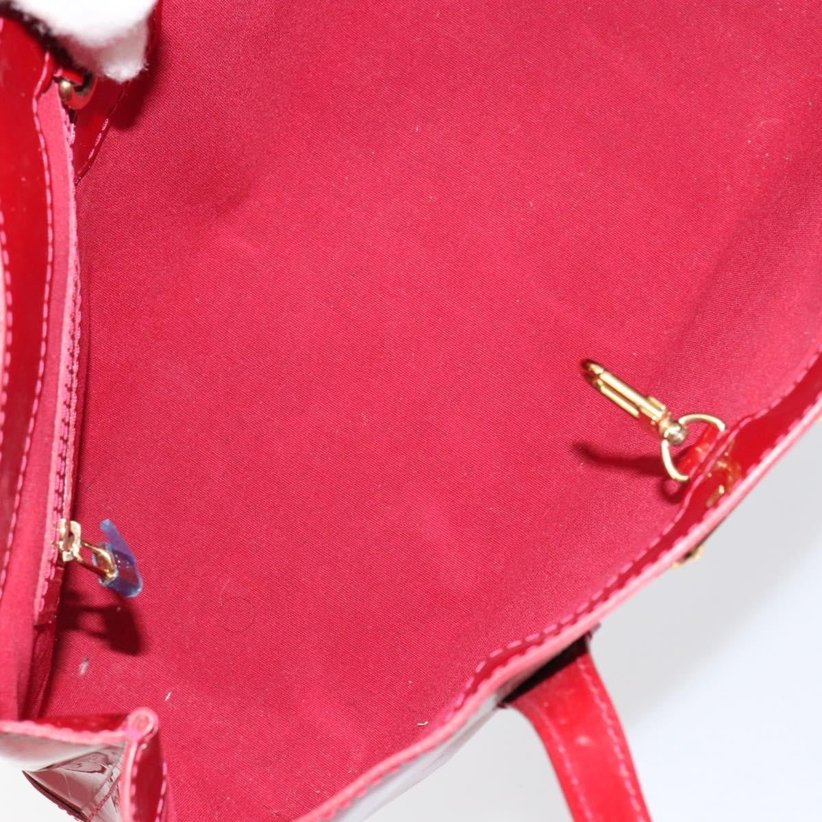Louis Vuitton Wilshire Handbag Monogram Vernis Red Patent_Leather Handbag