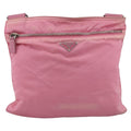 Prada Front Pocket Messenger Bag Tessuto Pink Nylon Shoulder Bag Bag