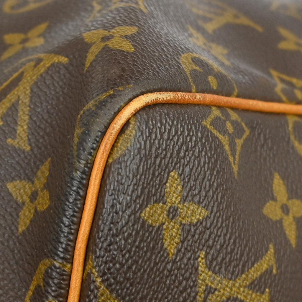 Louis Vuitton Keepall Bag Monogram Canvas Brown Canvas Travel Bag