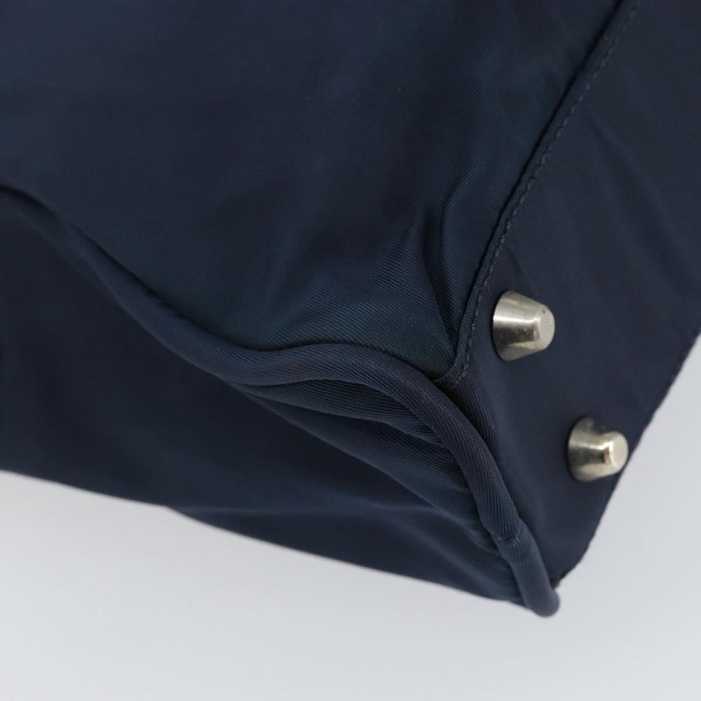 Prada Zip Around Tote Tessuto Navy Nylon Handbag