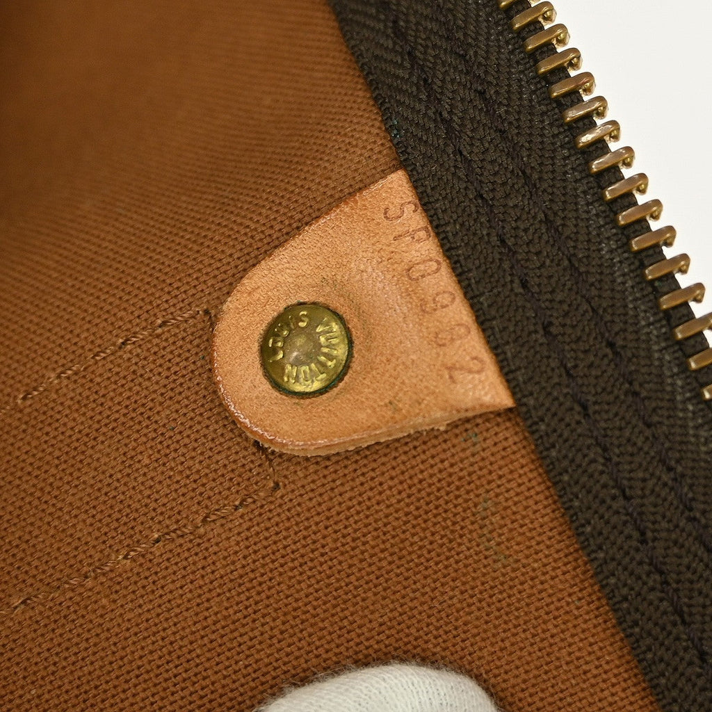 Louis Vuitton Keepall Bag Monogram Canvas Brown Canvas Travel Bag