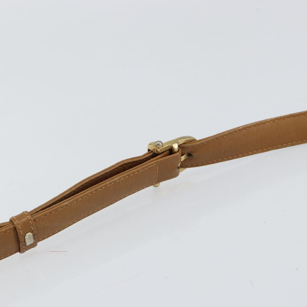 Celine Macadam Shoulder Bag Canvas Beige Canvas Shoulder Bag Bag