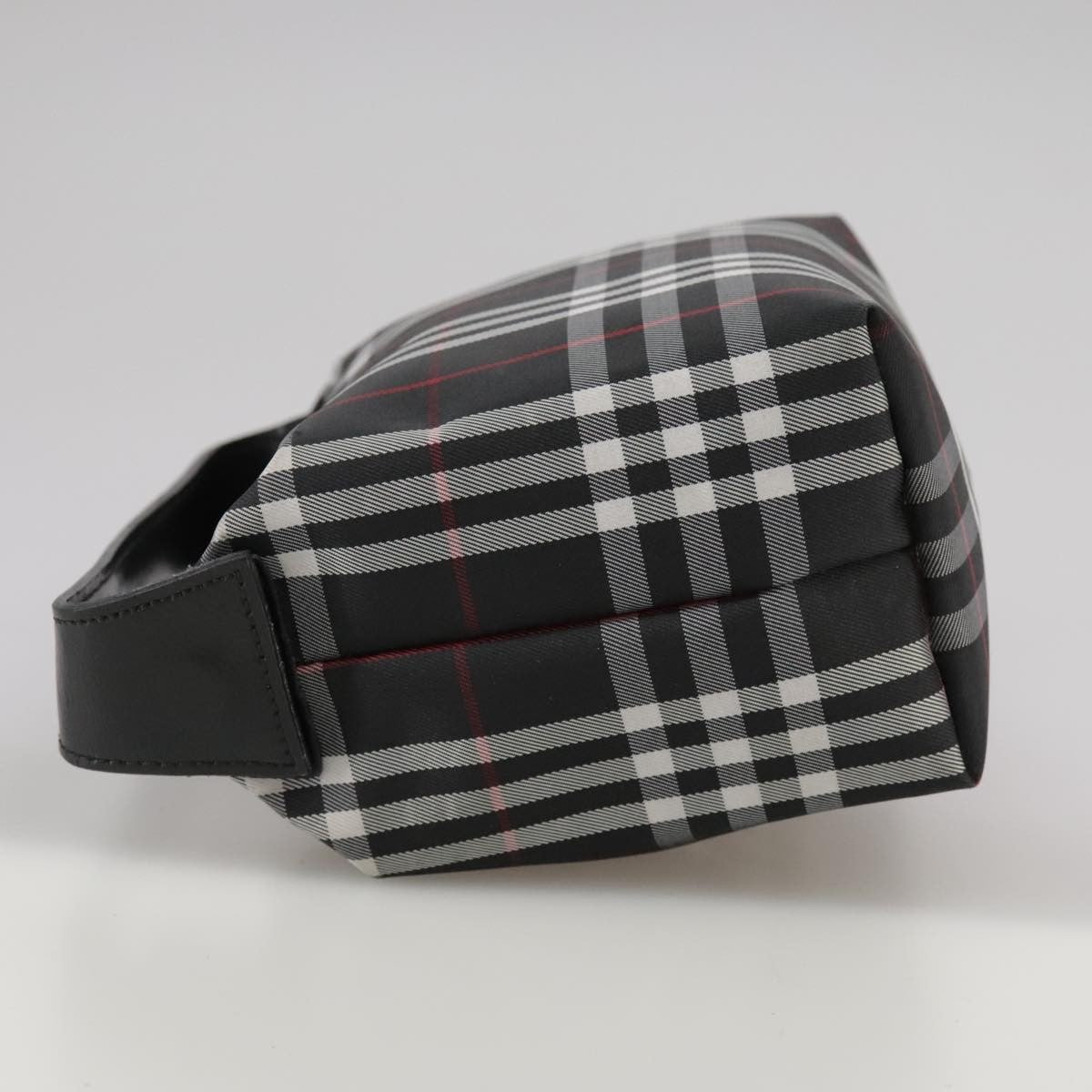 Burberry Nova Check Handbag Nylon Black Nylon Handbag