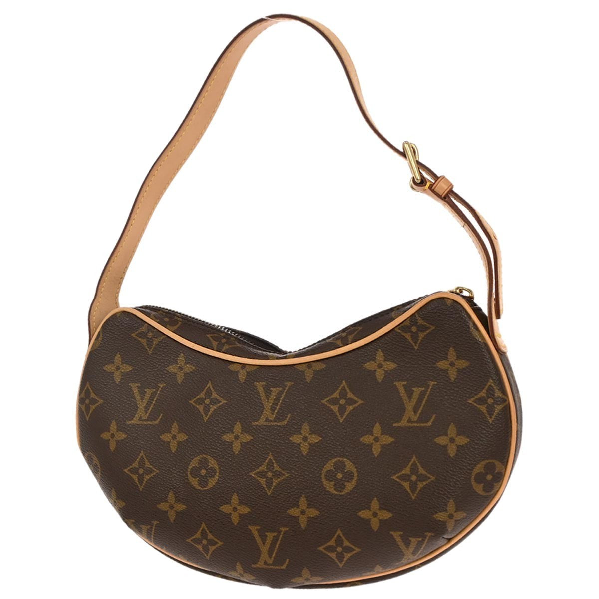 Louis Vuitton Croissant Handbag Monogram Canvas Brown Canvas Handbag
