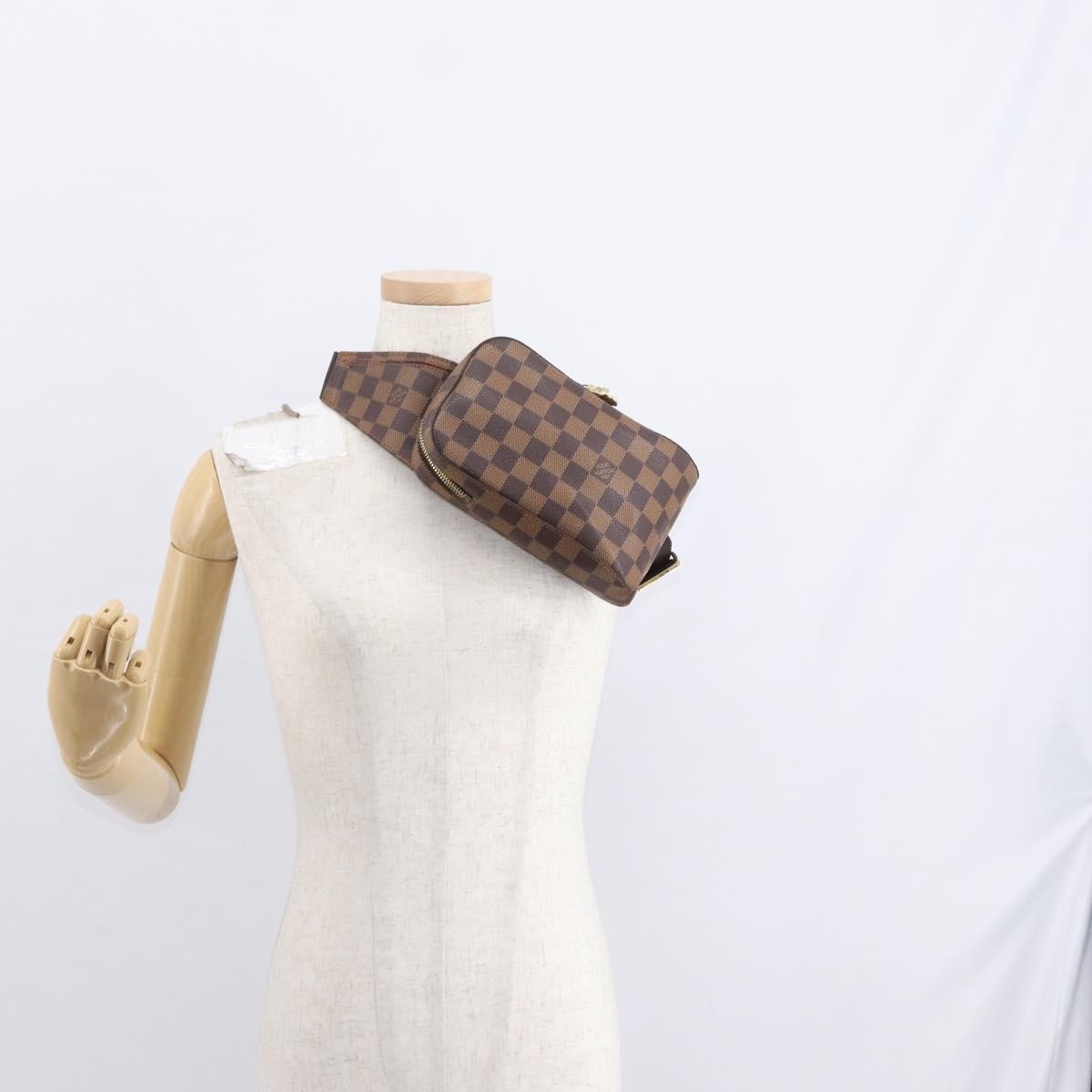 Louis Vuitton Geronimos Waist Bag Damier Brown Canvas Shoulder Bag