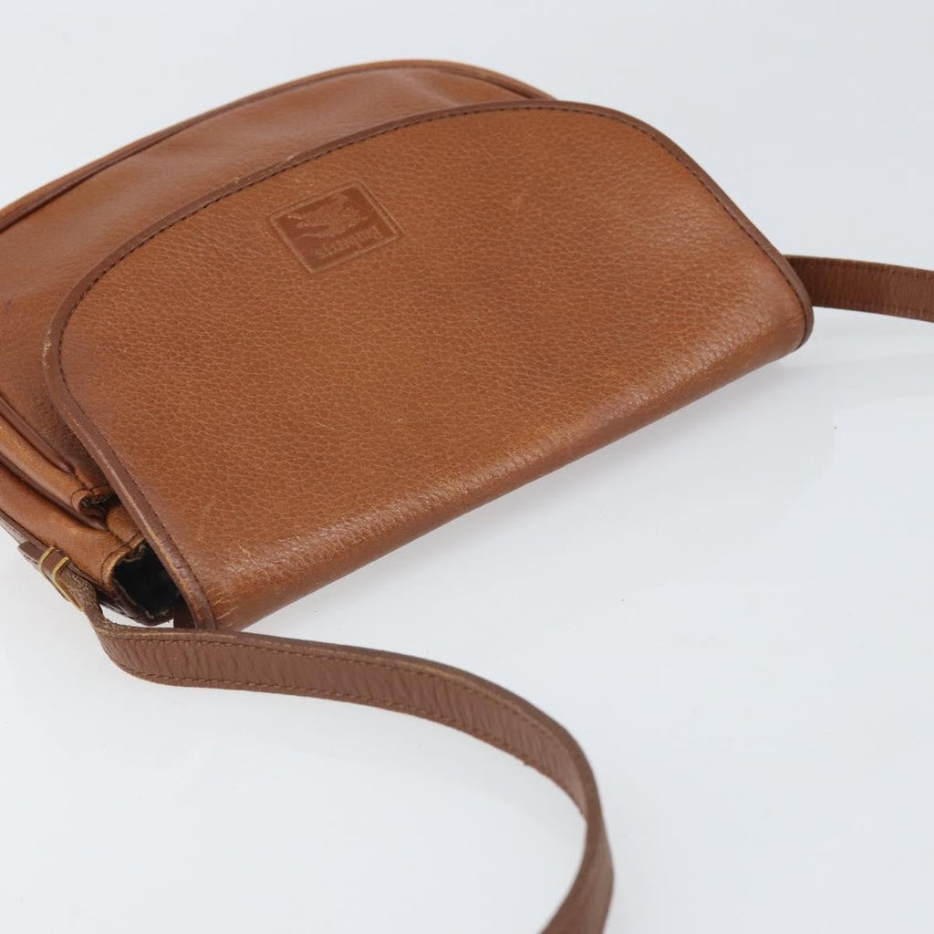 Burberry Vintage Shoulder Bag Leather Brown Leather Shoulder Bag