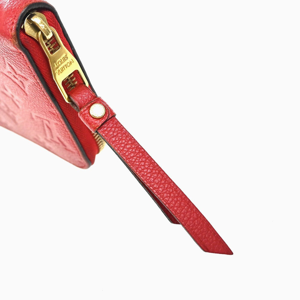 Louis Vuitton Portefeuille Zippy Monogramme Empreinte Monogramme Empreinte Red Leather Wallets Accessory