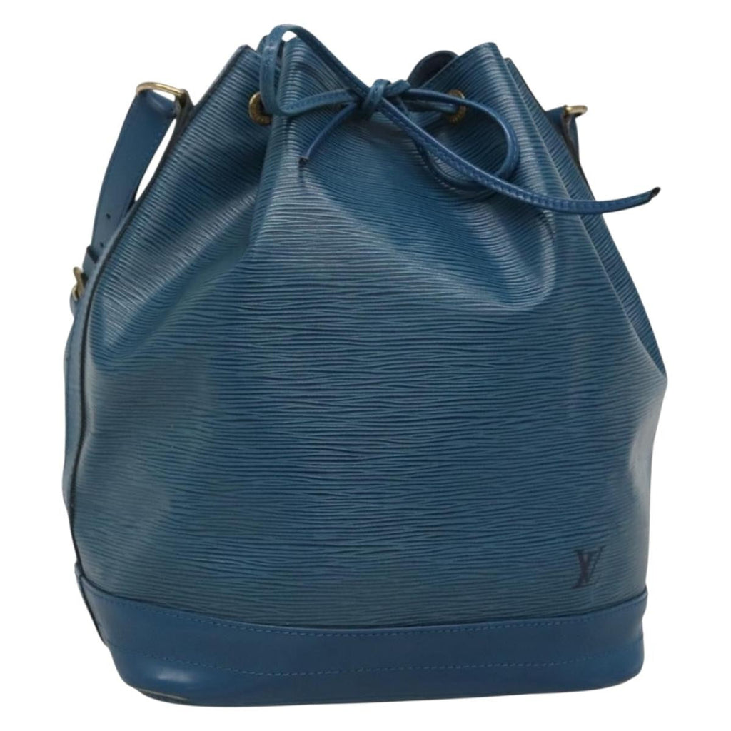 Louis Vuitton Noe Handbag Epi Leather Blue Leather Bag