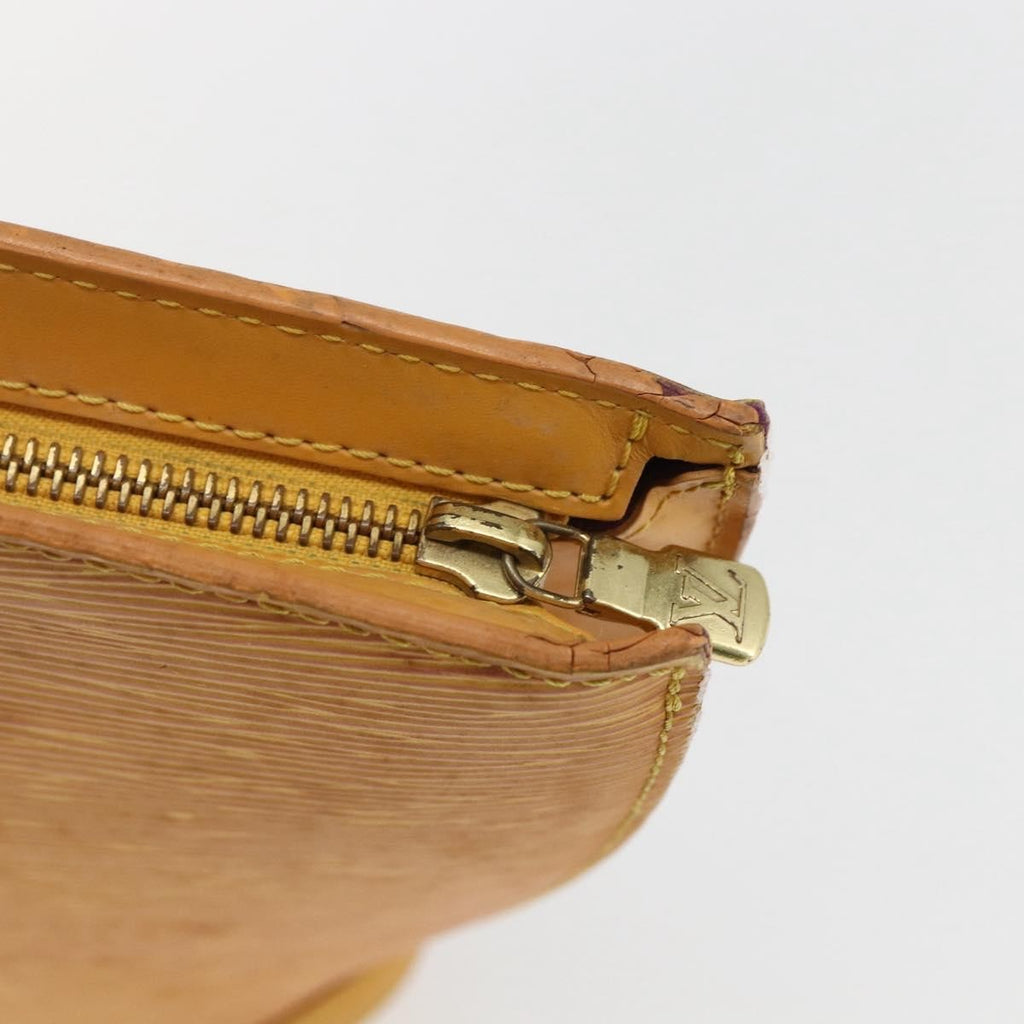 Louis Vuitton Saint Jacques Handbag Epi Leather Yellow Leather Handbag