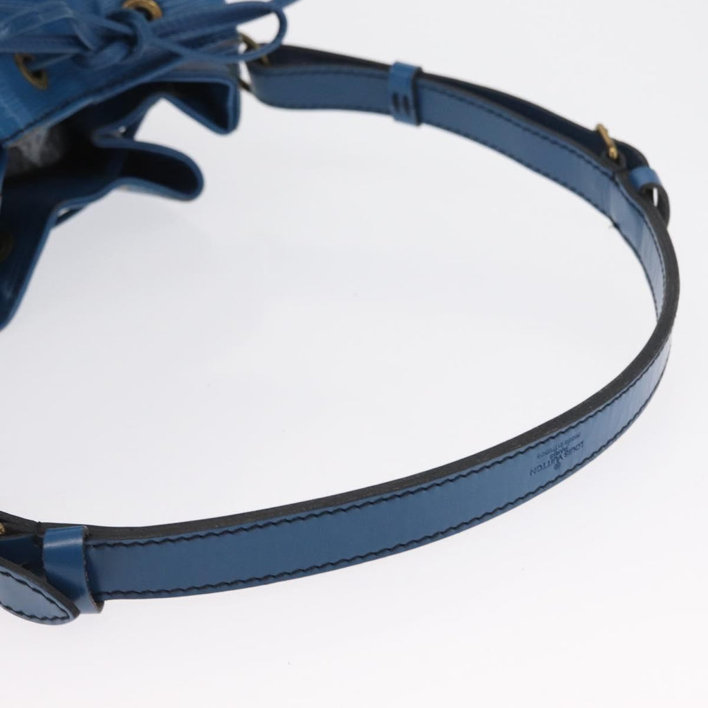 Louis Vuitton Petit Noe Handbag Epi Leather Blue Leather Shoulder Bag