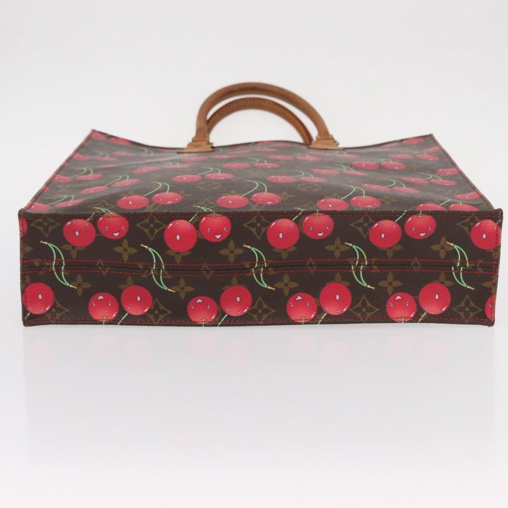 Louis Vuitton Sac Plat Bag Limited Edition Monogram Cerises Brown Canvas Handbag