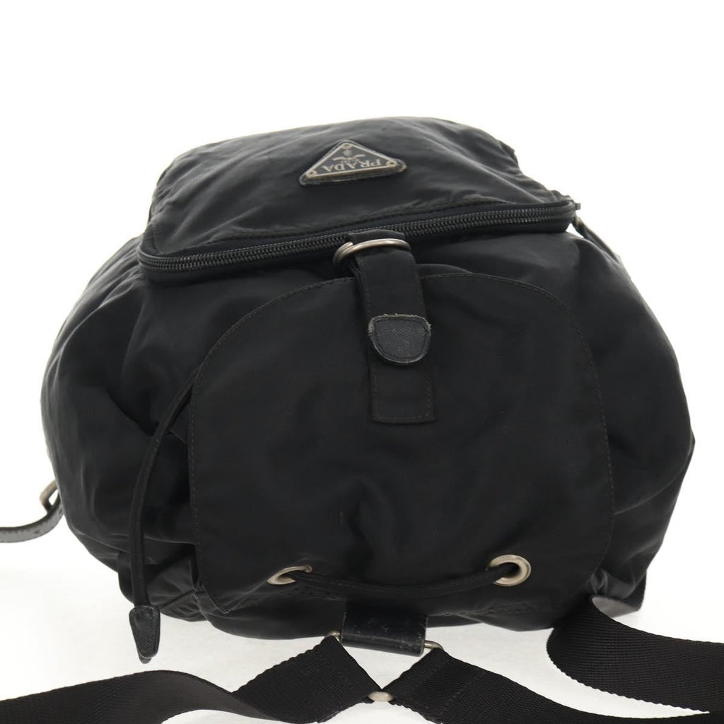 Prada Front Pocket Backpack Tessuto Black Nylon Backpack Bag