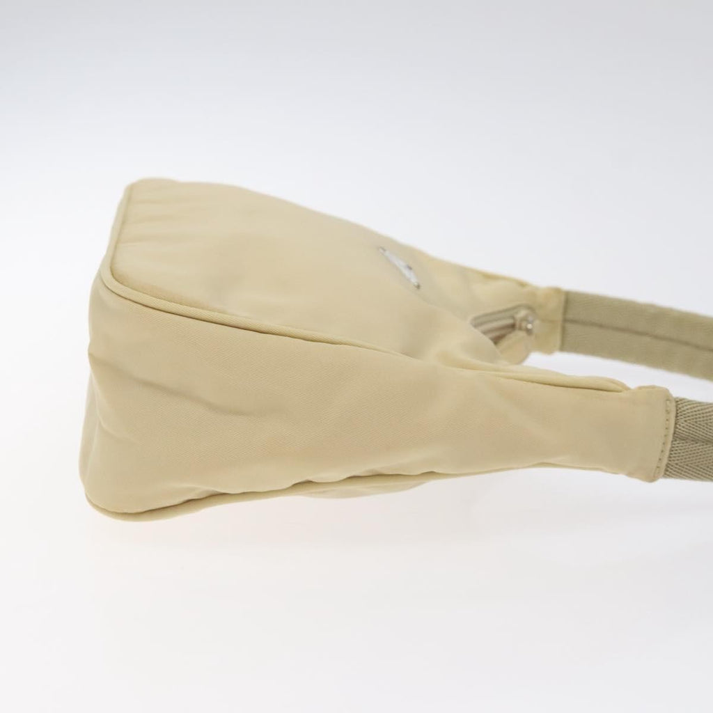 Prada Hobo Tessuto Beige Nylon Handbag