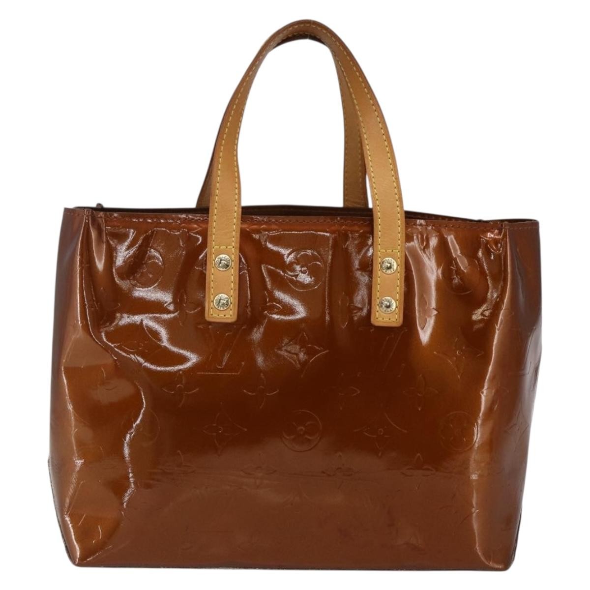 Louis Vuitton Reade Handbag Monogram Vernis Brown Patent_Leather Handbag
