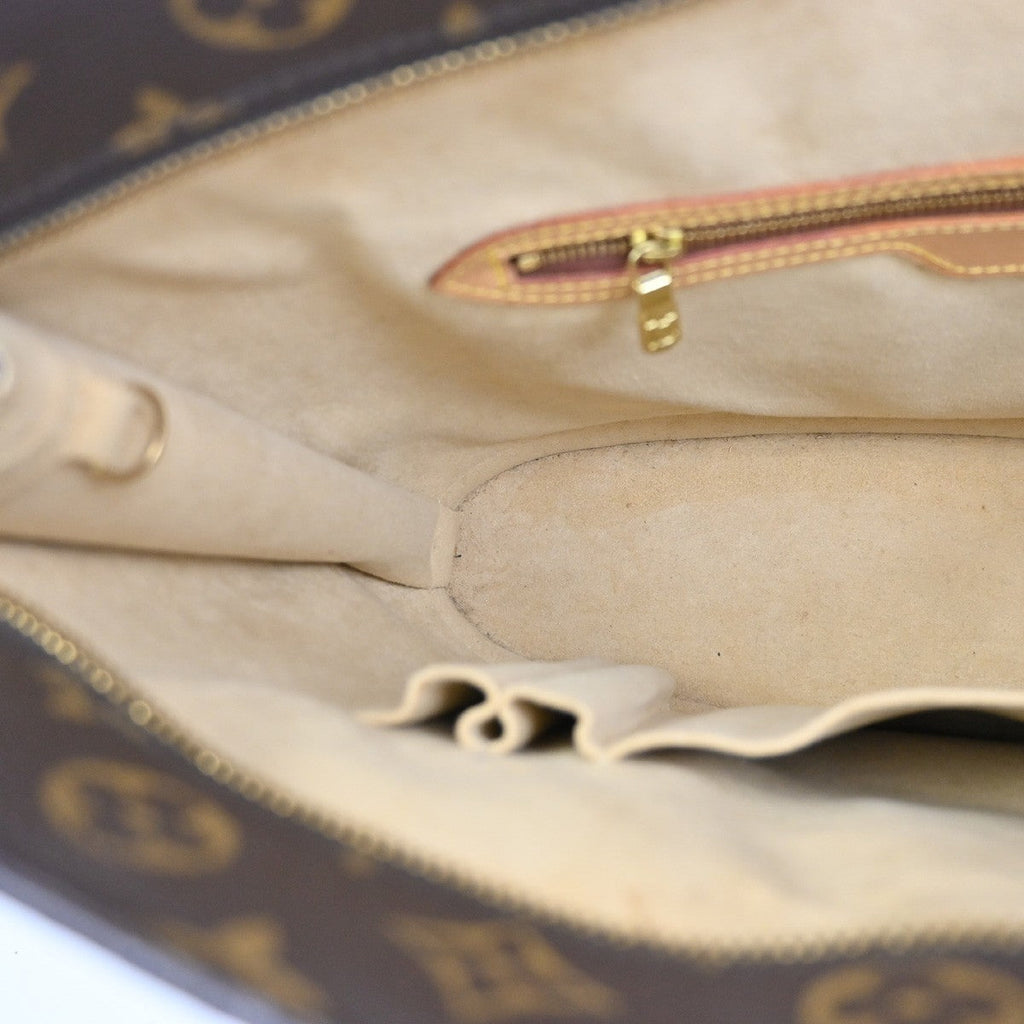 Louis Vuitton Babylone Handbag Monogram Canvas Brown Canvas Shoulder Bag