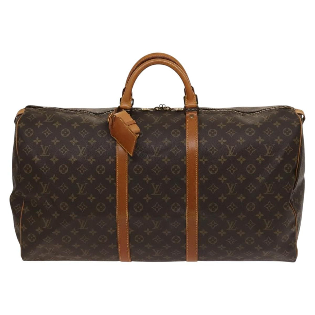Louis Vuitton Keepall Bag Monogram Canvas Brown Canvas Travel Bag