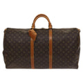 Louis Vuitton Keepall Bag Monogram Canvas Brown Canvas Travel Bag