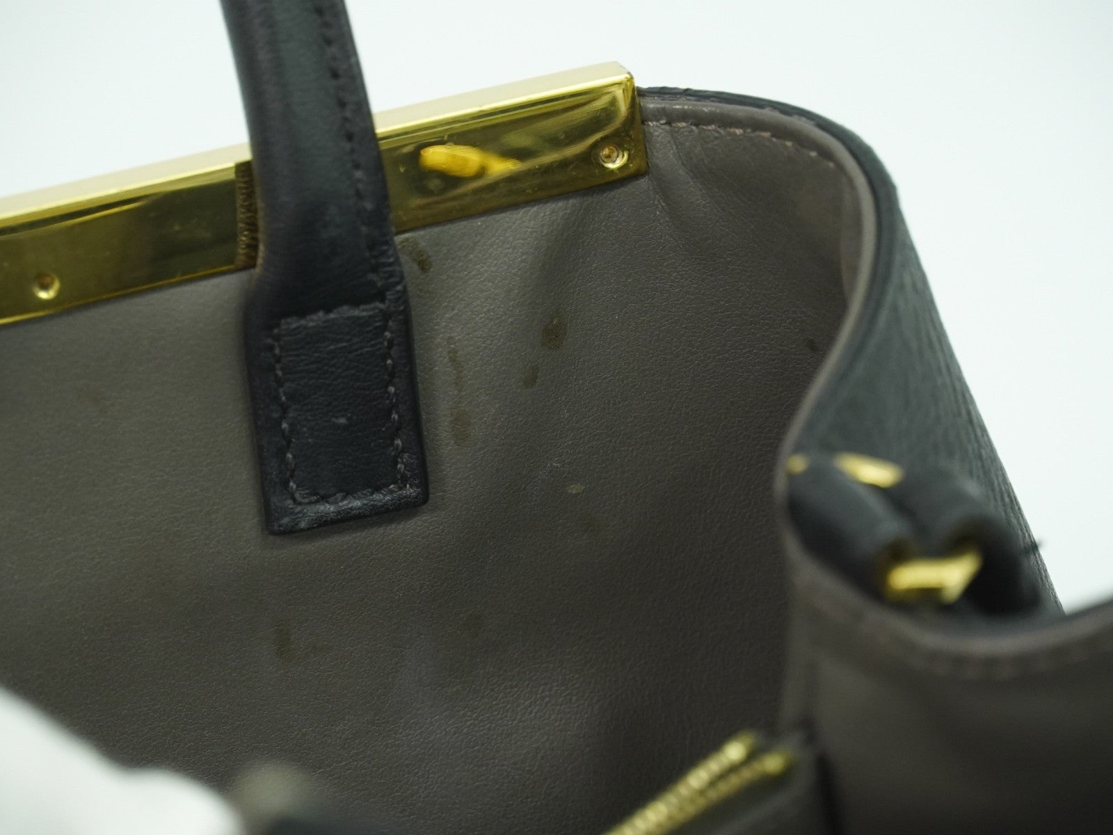 Fendi 2Jours Bag Leather Black Leather Handbag