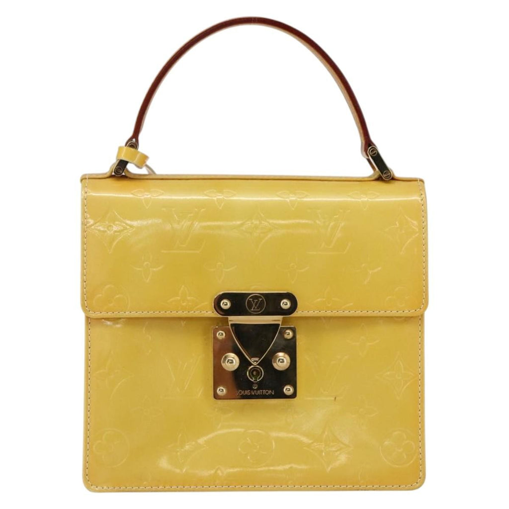 Louis Vuitton Spring Street Nm Handbag Patent Leather Yellow Patent_Leather Handbag