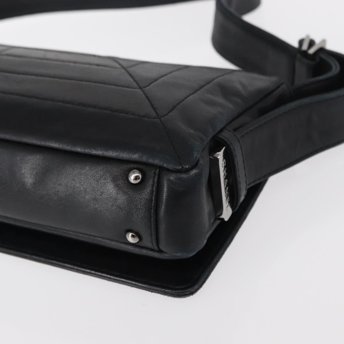 Chanel Vintage Shoulder Bag Leather Black Leather Shoulder Bag Bag