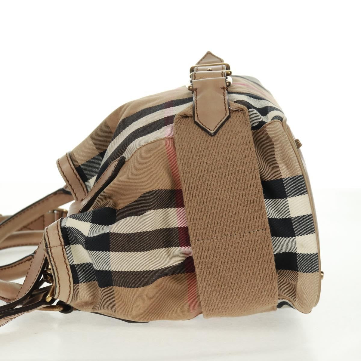 Burberry Brecon Convertible Tote House Check Canvas Beige Canvas Tote Bag