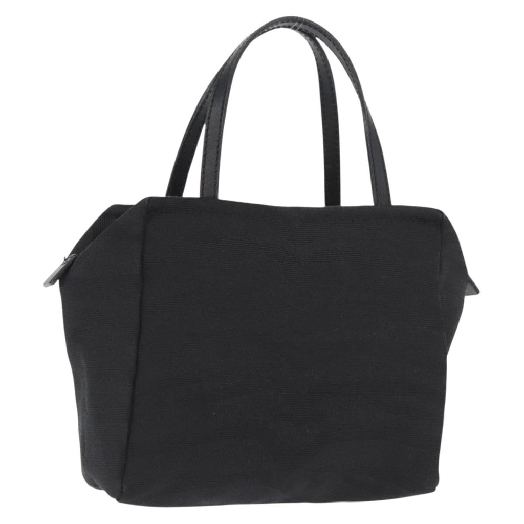 Fendi Vintage Handbag Canvas Black Canvas Handbag