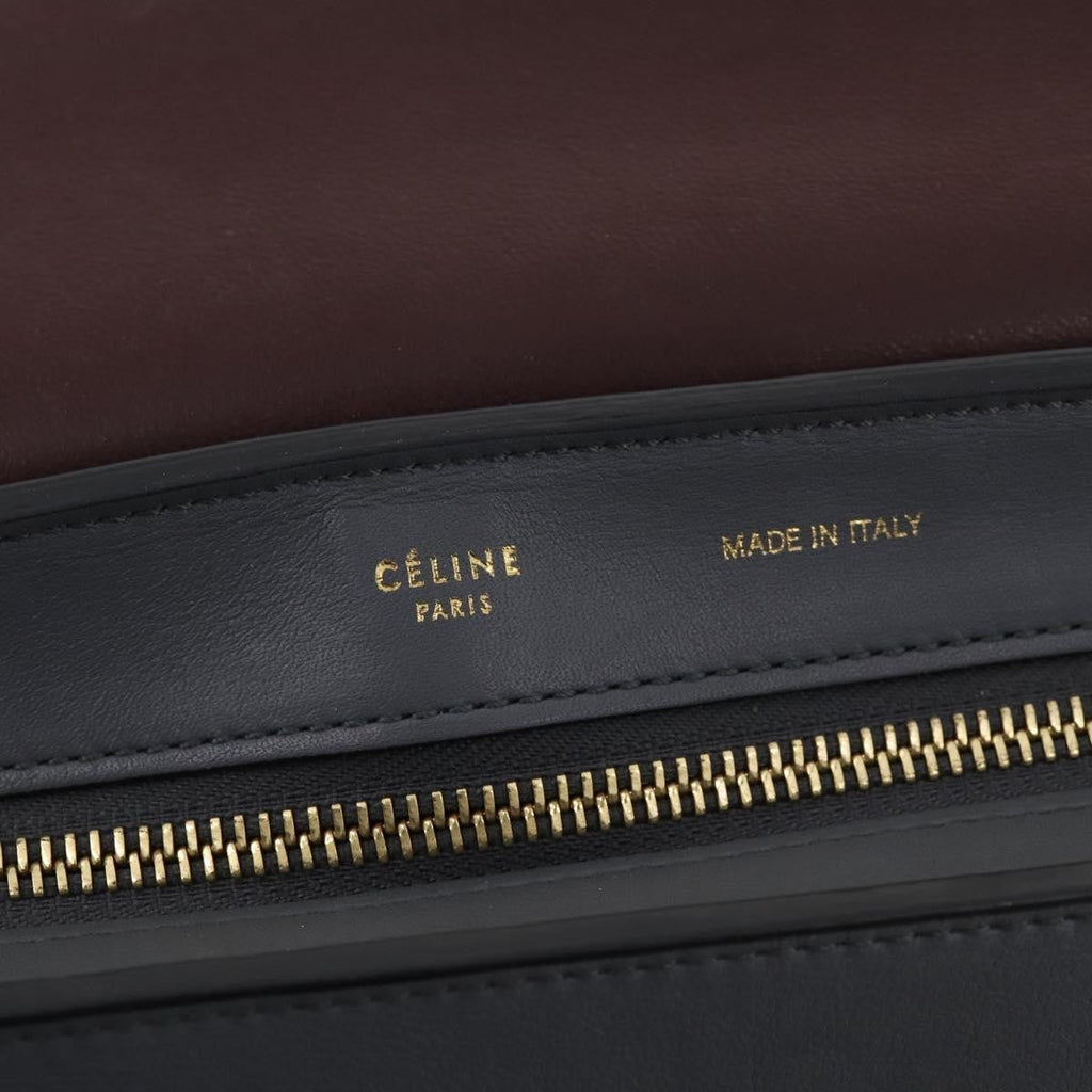 Celine Tricolor Trapeze Bag Leather Multicolour Leather Handbag