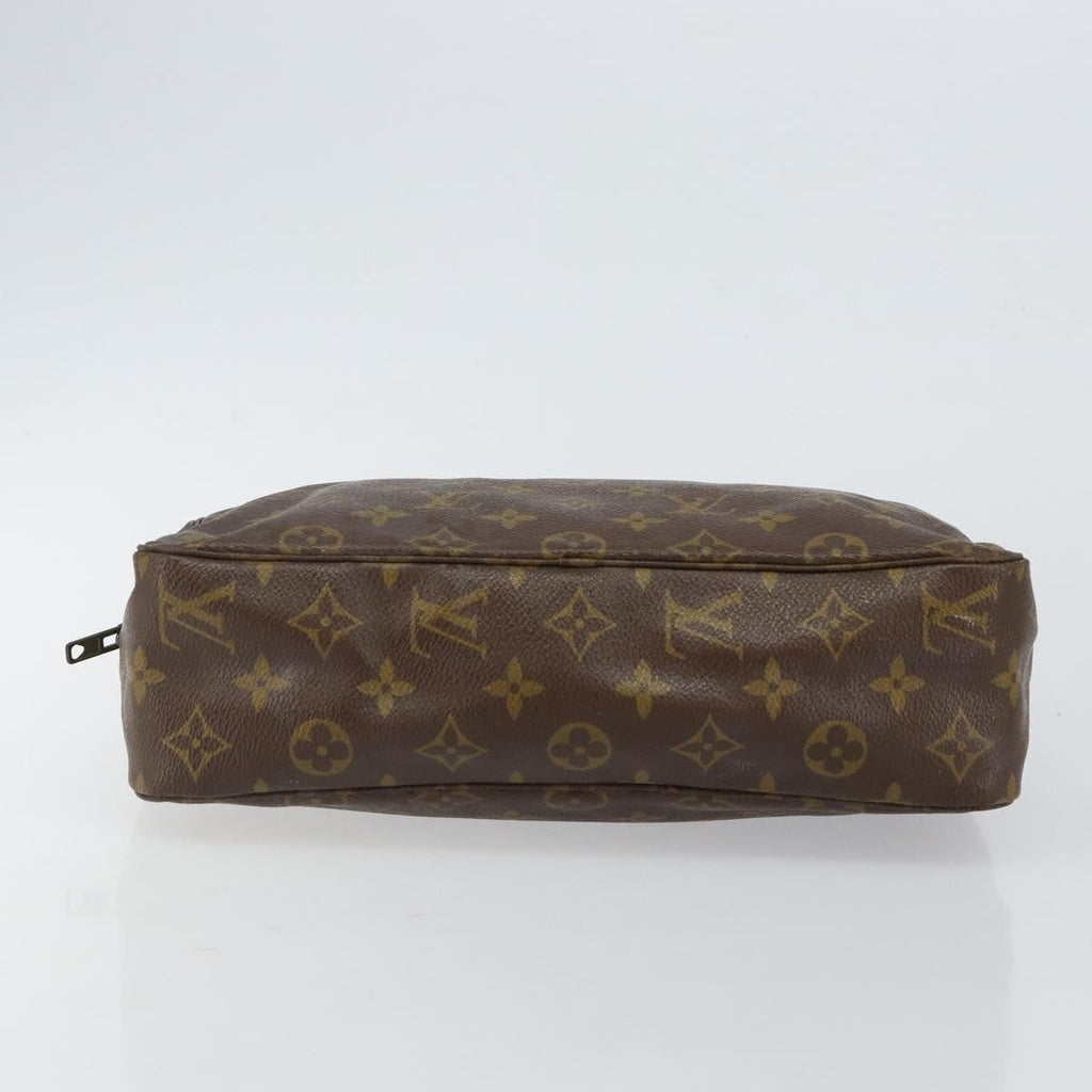 Louis Vuitton Trousse Toiletry Pouch Monogram Canvas Brown Canvas Toiletry Case Accessory