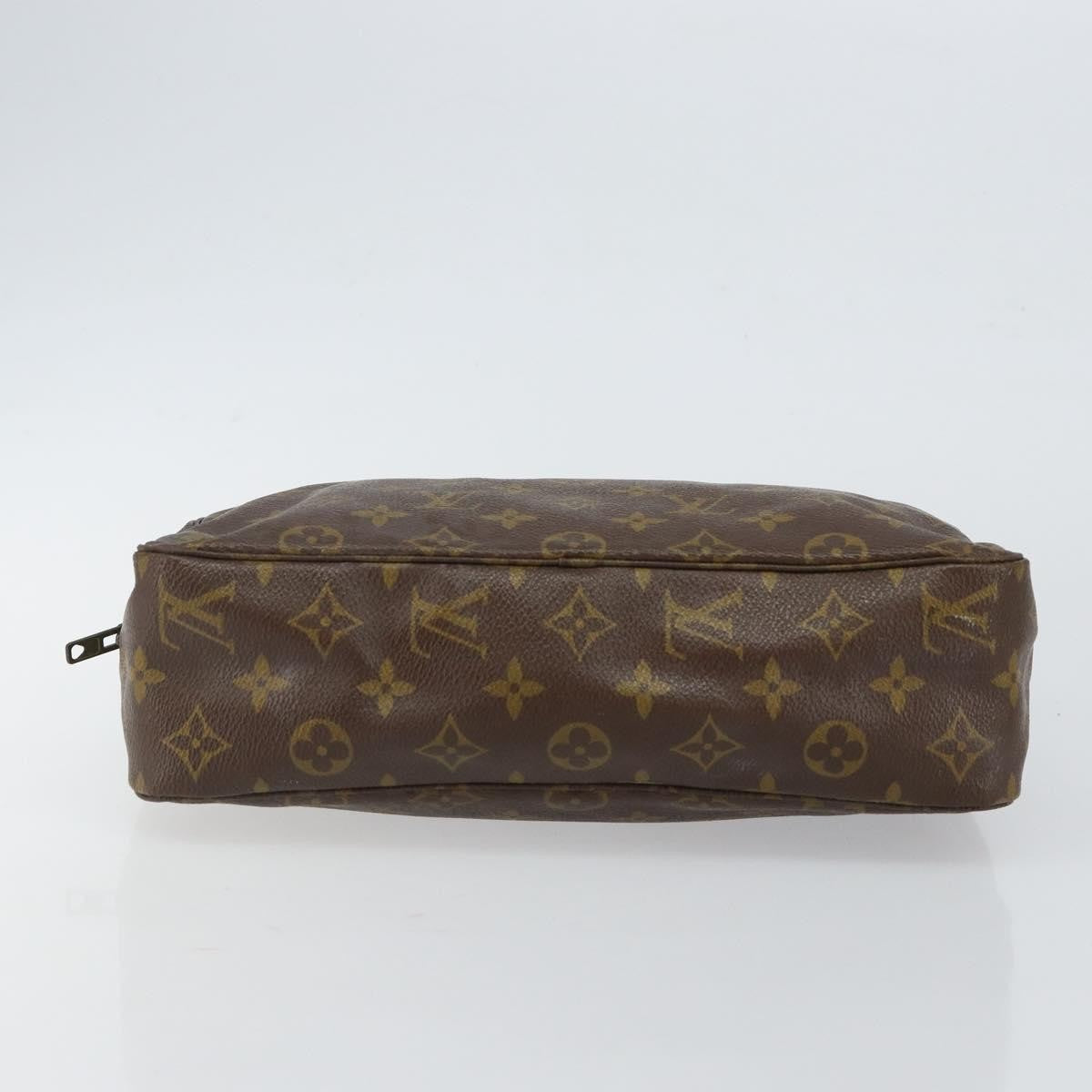 Louis Vuitton Trousse Toiletry Pouch Monogram Canvas Brown Canvas Toiletry Case Accessory