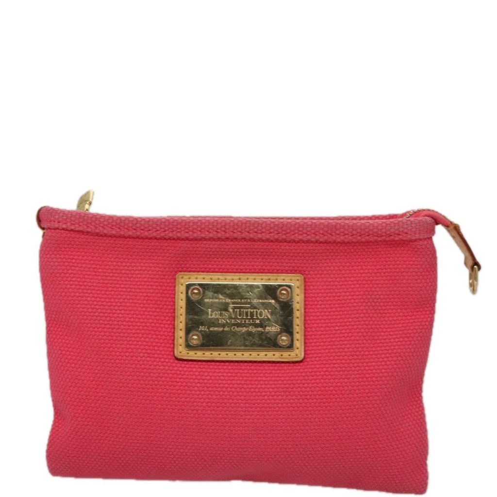 Louis Vuitton Antigua Pouch Canvas Pink Canvas Clutche & Pouche Bag