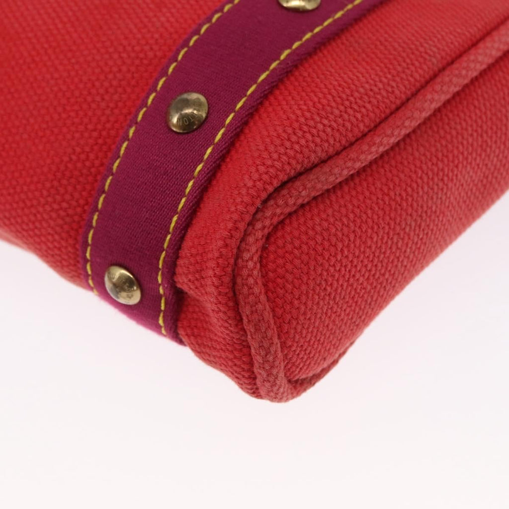 Louis Vuitton Antigua Tote Canvas Red Canvas Tote Bag
